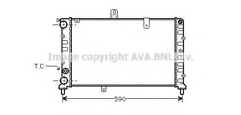 AVA QUALITY COOLING LC2027 Радіатор, охолодження двигуна