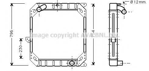 AVA QUALITY COOLING ME2119 Радіатор, охолодження двигуна