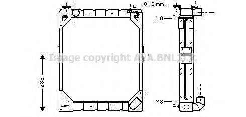 AVA QUALITY COOLING ME2161 Радіатор, охолодження двигуна