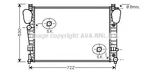 AVA QUALITY COOLING MS2311 Радіатор, охолодження двигуна