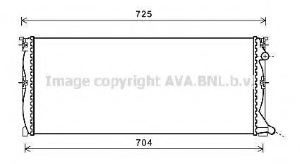 AVA QUALITY COOLING MS2538 Радіатор, охолодження двигуна