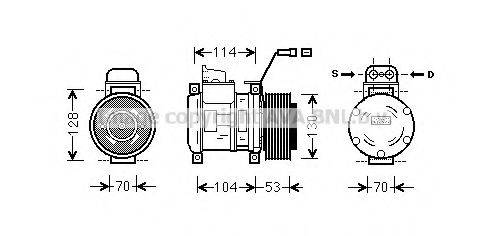 AVA QUALITY COOLING MSK583 Компресор, кондиціонер