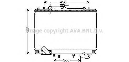 AVA QUALITY COOLING MT2157 Радіатор, охолодження двигуна