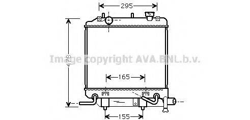 AVA QUALITY COOLING MZ2166 Радіатор, охолодження двигуна