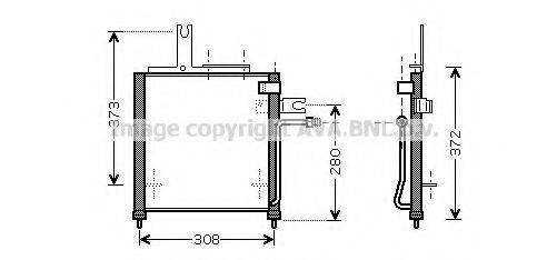 AVA QUALITY COOLING MZ5156 Конденсатор, кондиціонер