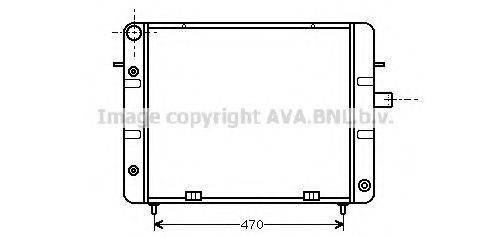 AVA QUALITY COOLING OL2080 Радіатор, охолодження двигуна