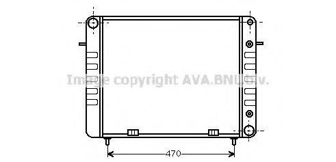 AVA QUALITY COOLING OL2102 Радіатор, охолодження двигуна