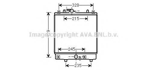 AVA QUALITY COOLING OL2542 Радіатор, охолодження двигуна