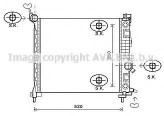 AVA QUALITY COOLING OL2567 Радіатор, охолодження двигуна