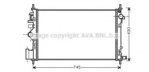 AVA QUALITY COOLING OLA2469 Радіатор, охолодження двигуна