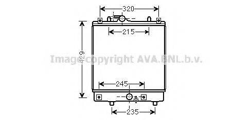 AVA QUALITY COOLING OLA2542 Радіатор, охолодження двигуна