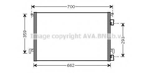 AVA QUALITY COOLING OLA5334 Конденсатор, кондиціонер