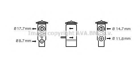 AVA QUALITY COOLING RT1332 Розширювальний клапан, кондиціонер