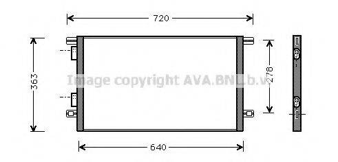 AVA QUALITY COOLING RTA5253 Конденсатор, кондиціонер