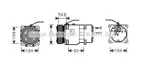 VAUXHALL 93181514 Компресор, кондиціонер