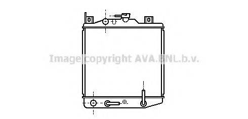 AVA QUALITY COOLING SZ2023 Радіатор, охолодження двигуна