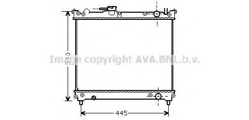 AVA QUALITY COOLING SZ2024 Радіатор, охолодження двигуна