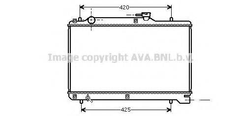 AVA QUALITY COOLING SZ2041 Радіатор, охолодження двигуна