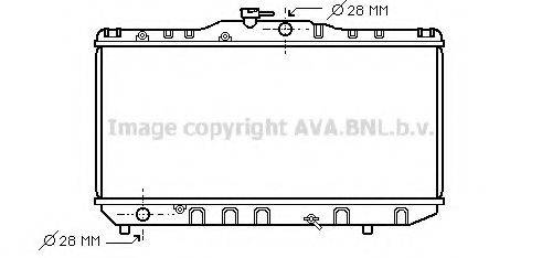 AVA QUALITY COOLING TO2051 Радіатор, охолодження двигуна