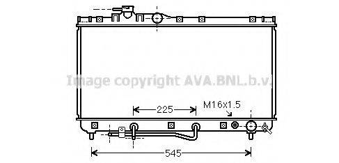 AVA QUALITY COOLING TO2184 Радіатор, охолодження двигуна