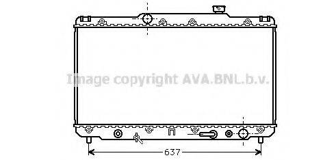 AVA QUALITY COOLING TO2186 Радіатор, охолодження двигуна