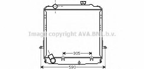 AVA QUALITY COOLING TO2373 Радіатор, охолодження двигуна