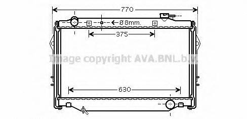 AVA QUALITY COOLING TO2375 Радіатор, охолодження двигуна