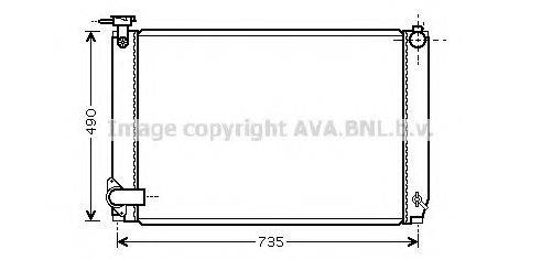 AVA QUALITY COOLING TO2462 Радіатор, охолодження двигуна