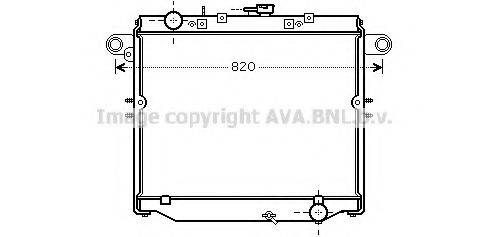 AVA QUALITY COOLING TOA2379 Радіатор, охолодження двигуна