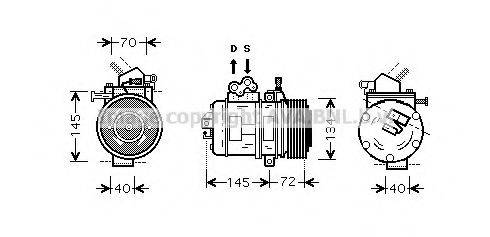 AUTO AIR GLOUCESTER 141035R Компресор, кондиціонер