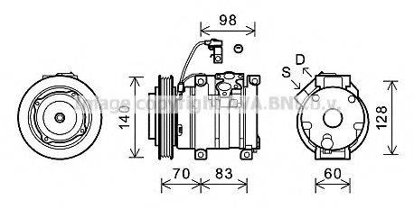 AVA QUALITY COOLING TOK630 Компресор, кондиціонер