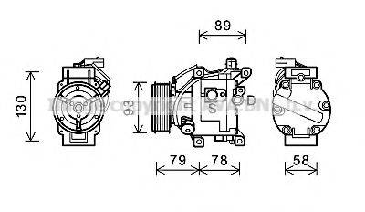 AVA QUALITY COOLING TOK667 Компресор, кондиціонер