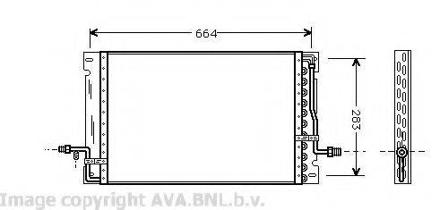 AVA QUALITY COOLING VO5076 Конденсатор, кондиціонер