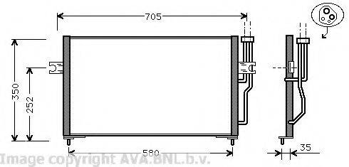 AVA QUALITY COOLING VO5086 Конденсатор, кондиціонер