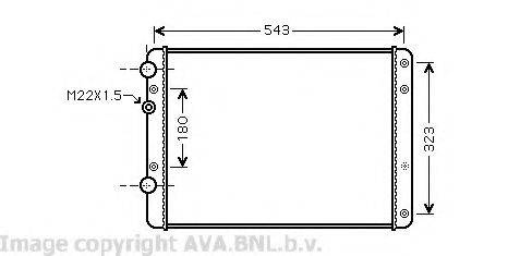 AVA QUALITY COOLING VW2249 Радіатор, охолодження двигуна