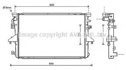 AVA QUALITY COOLING VW2317 Радіатор, охолодження двигуна