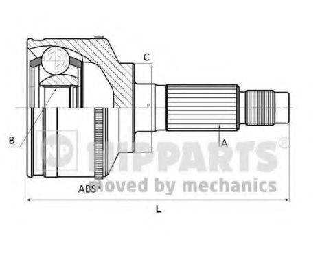 NISSAN 39204-BM525 Шарнірний комплект, приводний вал