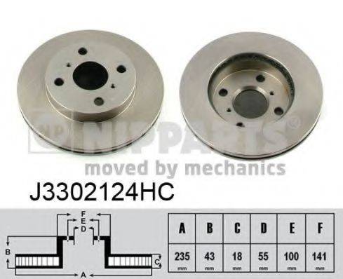 NIPPARTS J3302124HC гальмівний диск