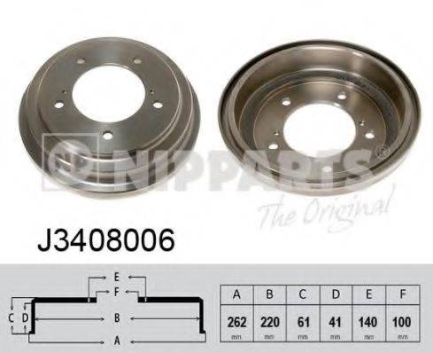 NIPPARTS J3408006 Гальмівний барабан