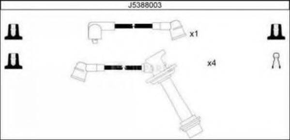 NIPPARTS J5388003 Комплект дротів запалювання