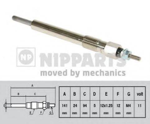 NIPPARTS J5719002 Свічка розжарювання