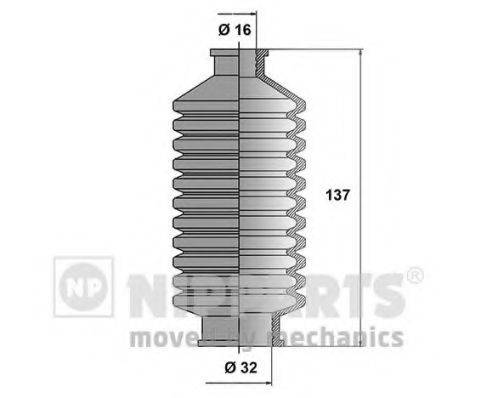 NIPPARTS N2845011 Комплект пильника, рульове керування