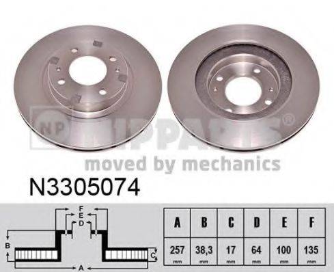 MITSUBISHI 4615A219 гальмівний диск