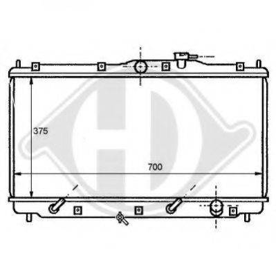 DIEDERICHS 8111142 Радіатор, охолодження двигуна