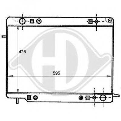 DIEDERICHS 8125109 Радіатор, охолодження двигуна