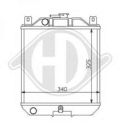 DIEDERICHS 8136103 Радіатор, охолодження двигуна