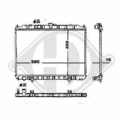 DIEDERICHS 8608500 Радіатор, охолодження двигуна