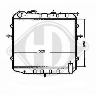 DIEDERICHS 8652085 Радіатор, охолодження двигуна