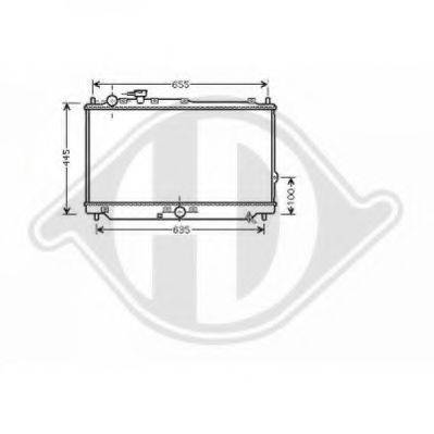 DIEDERICHS 8653505 Радіатор, охолодження двигуна