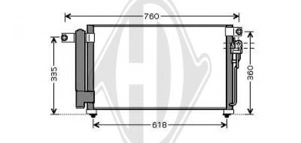 DIEDERICHS 8654110 Конденсатор, кондиціонер